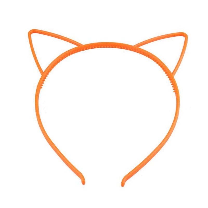 Cute Kawaii Cat Ear Headband Hair Band Hairhoop Headwear Hair Styling Accessories for Women Girl Orange